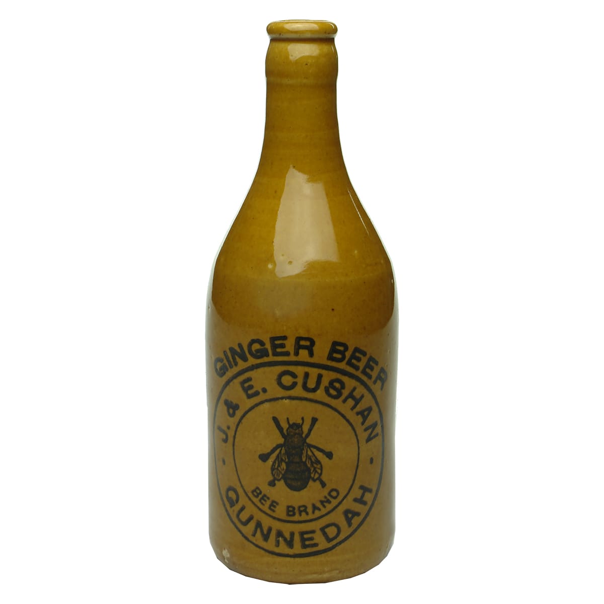 Ginger Beer. J. & E. Cushan, Gunnedah. Crown Seal. All Tan. (New South Wales)