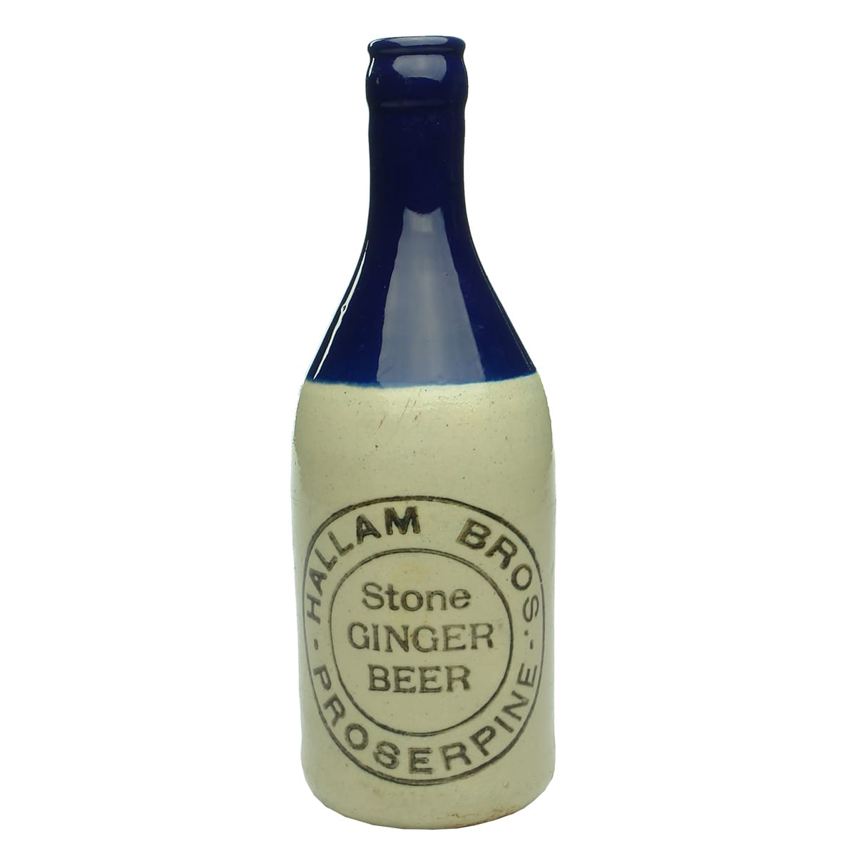 Ginger Beer. Hallam Bros., Proserpine. Champagne. Blue Top. (Queensland)