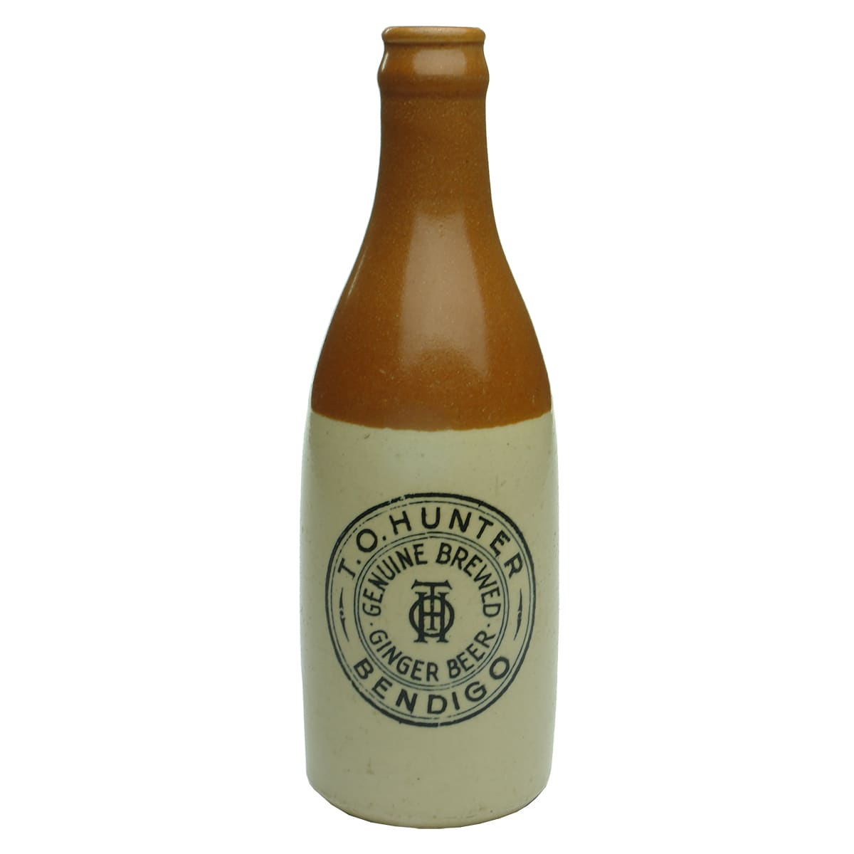 Ginger Beer. Hunter, Bendigo. Govancroft. Crown Seal. Brown Top.  (Victoria)