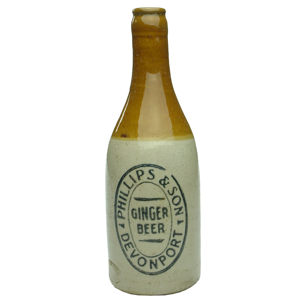 Ginger Beer. Phillips & Son, Devonport. Tan Top. Champagne. Crown Seal. (Tasmania)