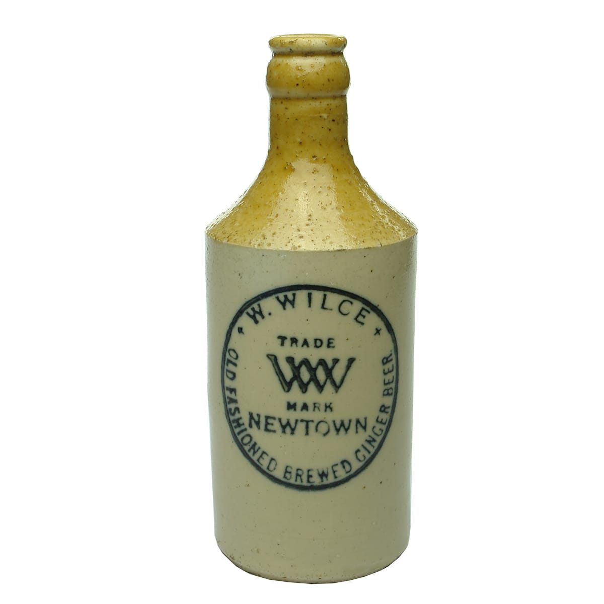 Ginger Beer.  W. Wilce, Newtown. Dump. Crown Seal. Tan Top. (New South Wales)