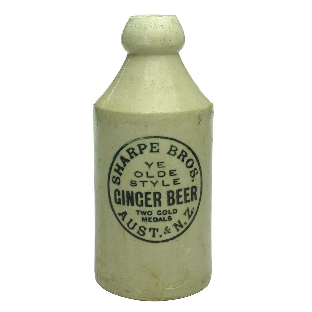 Ginger Beer. Sharpe Bros. All White. Internal Thread. Dump.