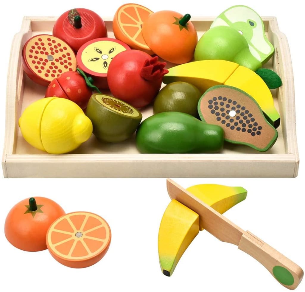Wooden toy food