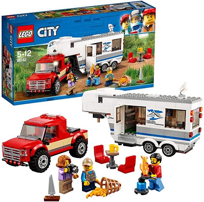 Lego Pickup and Caravan