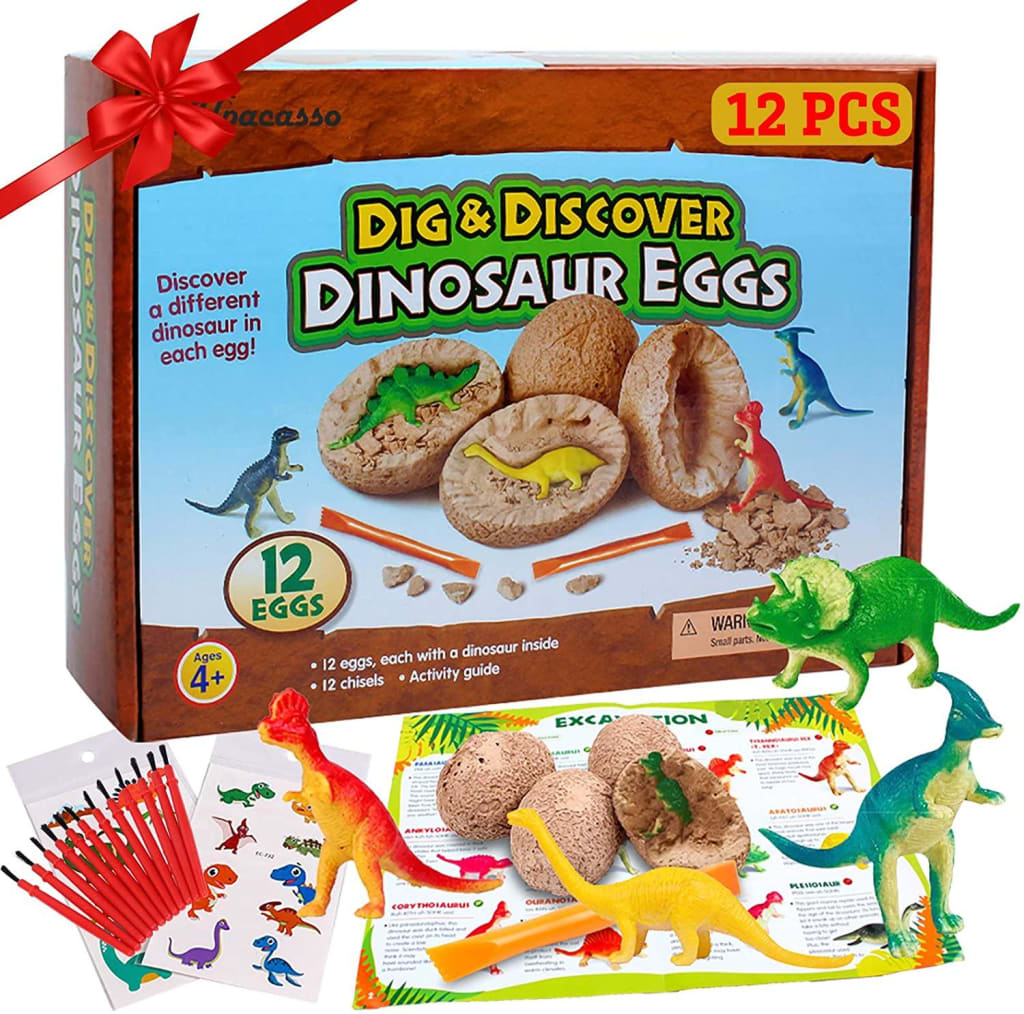Dinosaur egg kit, 12 pcs