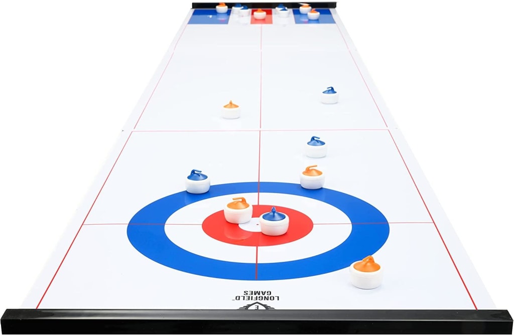 Curling and shuffle board - 2 in 1