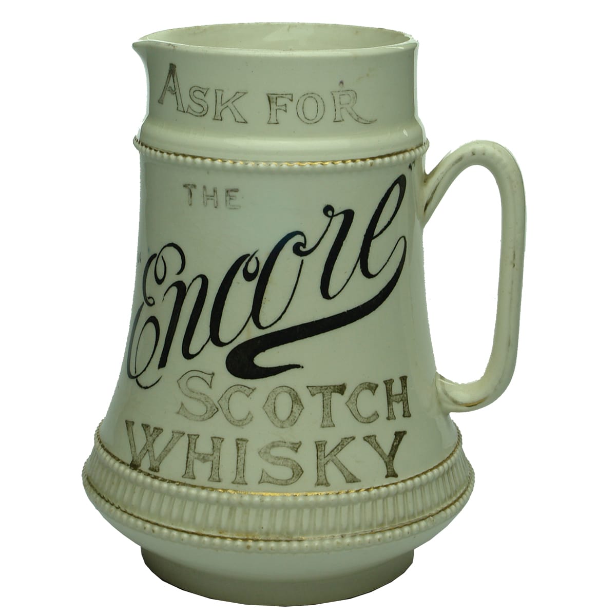 Jug. The Encore Scotch Whisky.