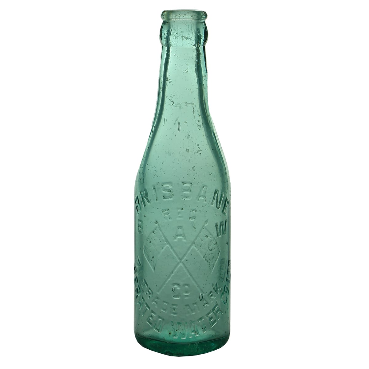 Crown Seal. Brisbane Aerated Water Co. Champagne. Aqua. 6 oz. (Queensland)