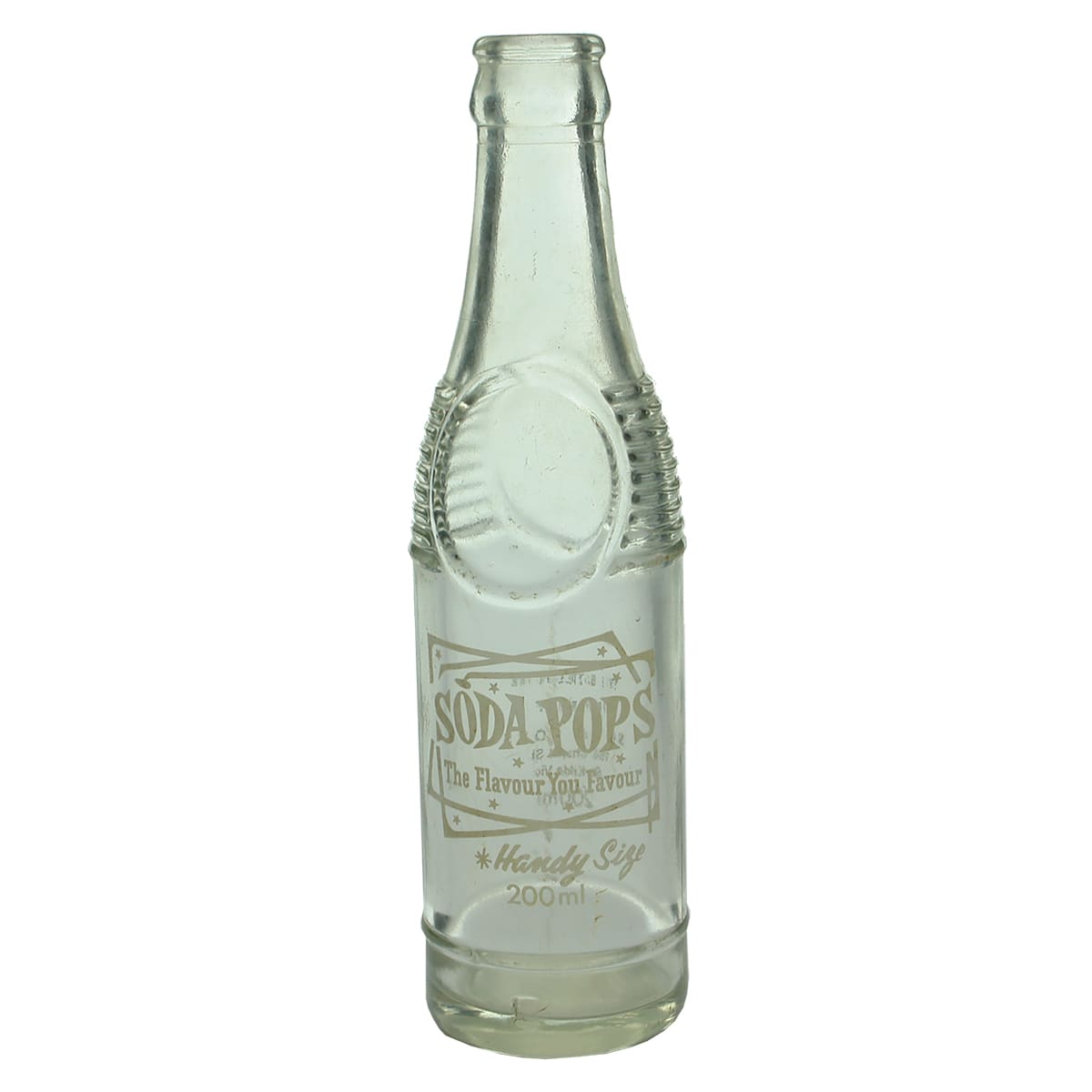 Crown Seal. Soda Pops, St. Kilda. Ceramic Label. 200 ml. (Victoria)