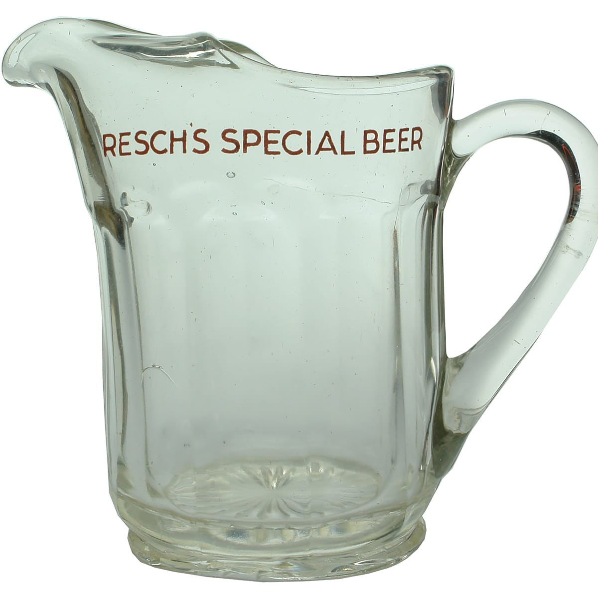 Beer Jug. Resch's Special Beer. (Sydney, New South Wales)