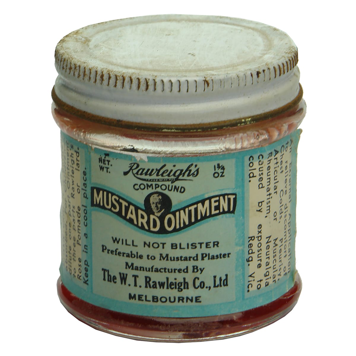 Pharmacy. Rawleigh's Mustard Ointment, Melbourne. (Victoria)