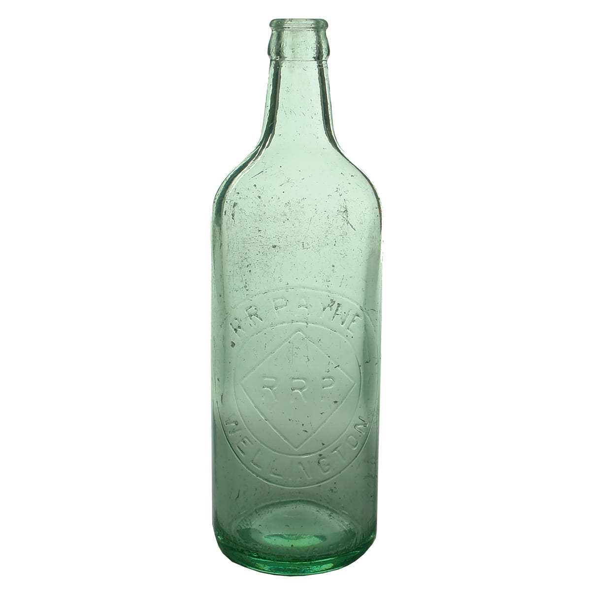 Crown Seal. R. R. Payne, Wellington. Shouldered. Aqua. 24 oz. (New South Wales)