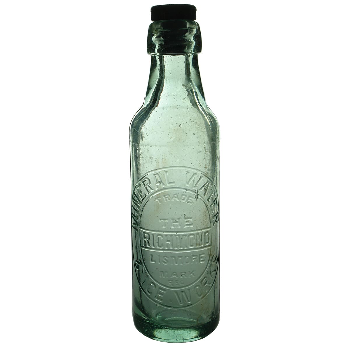 Internal Thread. The Richmond Mineral Water & Ice Works, Lismore. Aqua. 10 oz. (New South Wales)