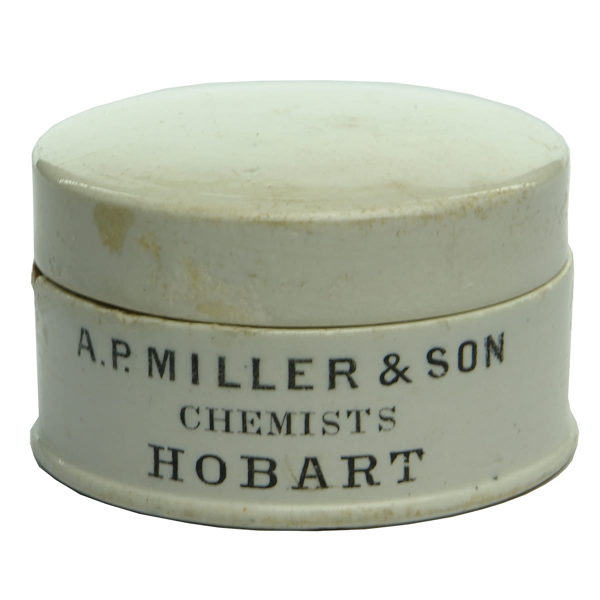 Pot Base. A. P. Miller & Son, Hobart. (Tasmania)