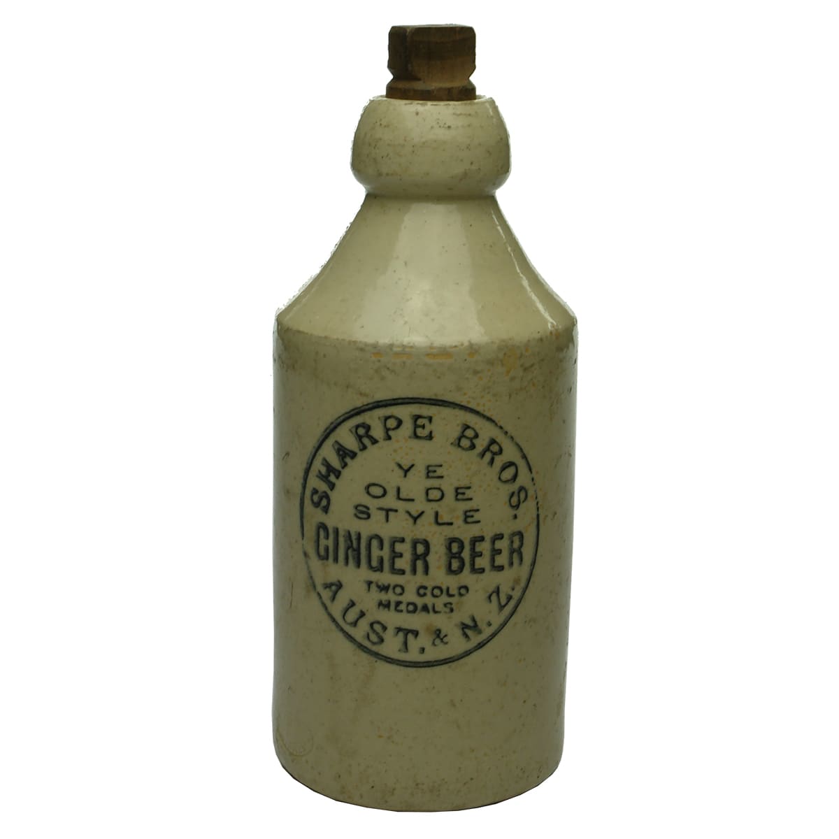 Ginger Beer. Sharpe Bros. All White. Internal Thread. Dump.