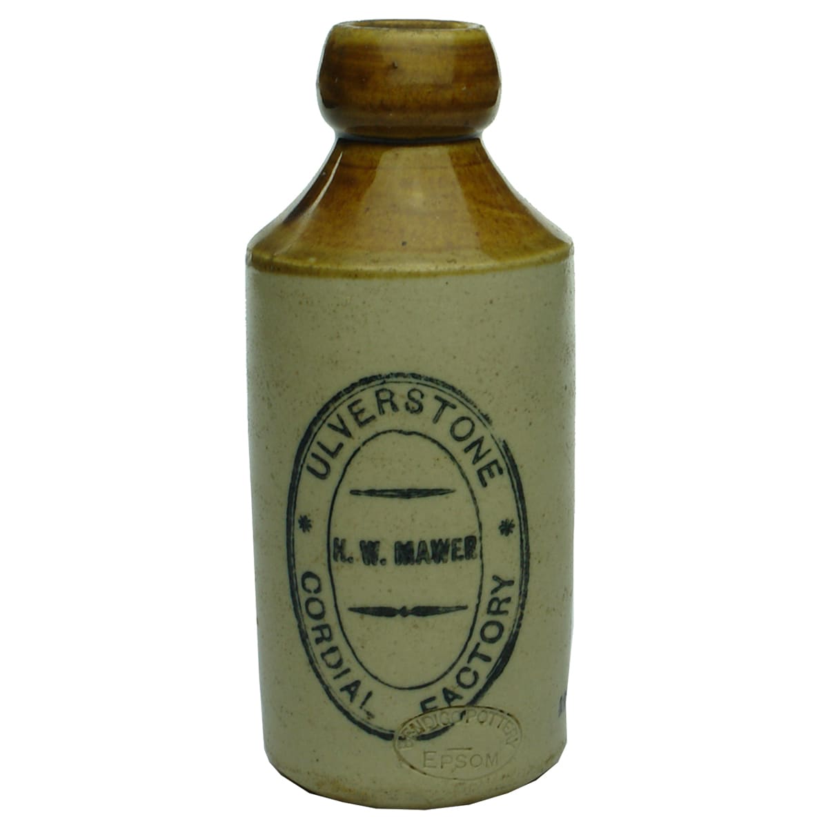 Ginger Beer. H. W. Mawer, Ulverstone. Dump. Internal Thread. Tan Top. (Tasmania)