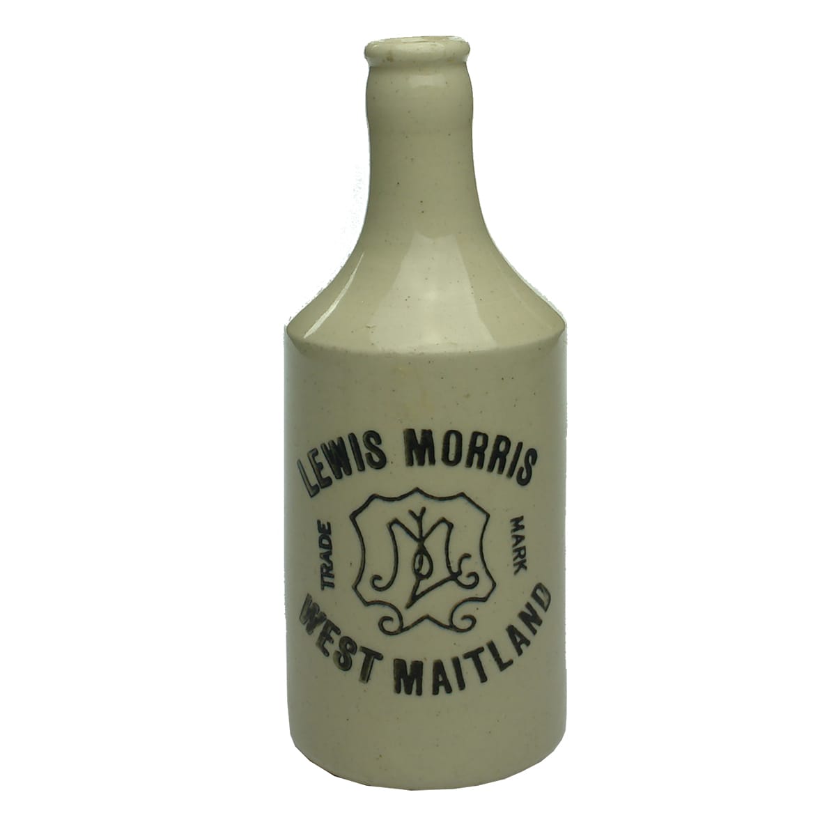 Ginger Beer. Lewis Morris, West Maitland. Crown Seal. All White. (New South Wales)