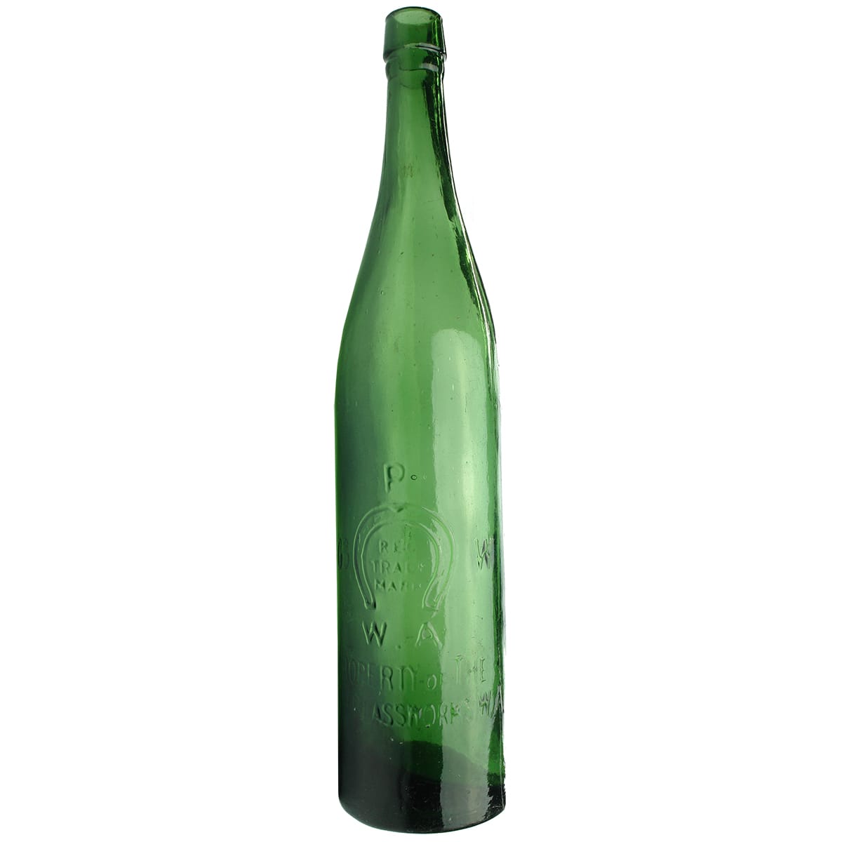 Beer. Perth Glassworks. Cork stopper. Green. 26 oz. (Western Australia)