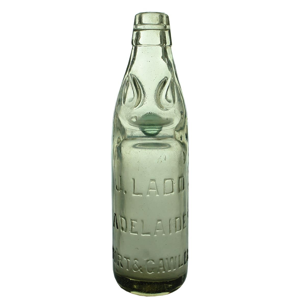 Codd. J. Ladd, Adelaide, Port & Gawler. Niagara. Clear. 10 oz. (South Australia)