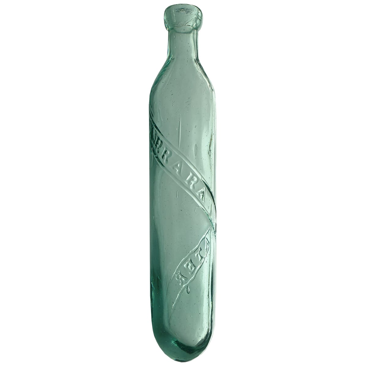 Maugham. Carrara Water in curved parallel lines. Aqua. 10 oz.