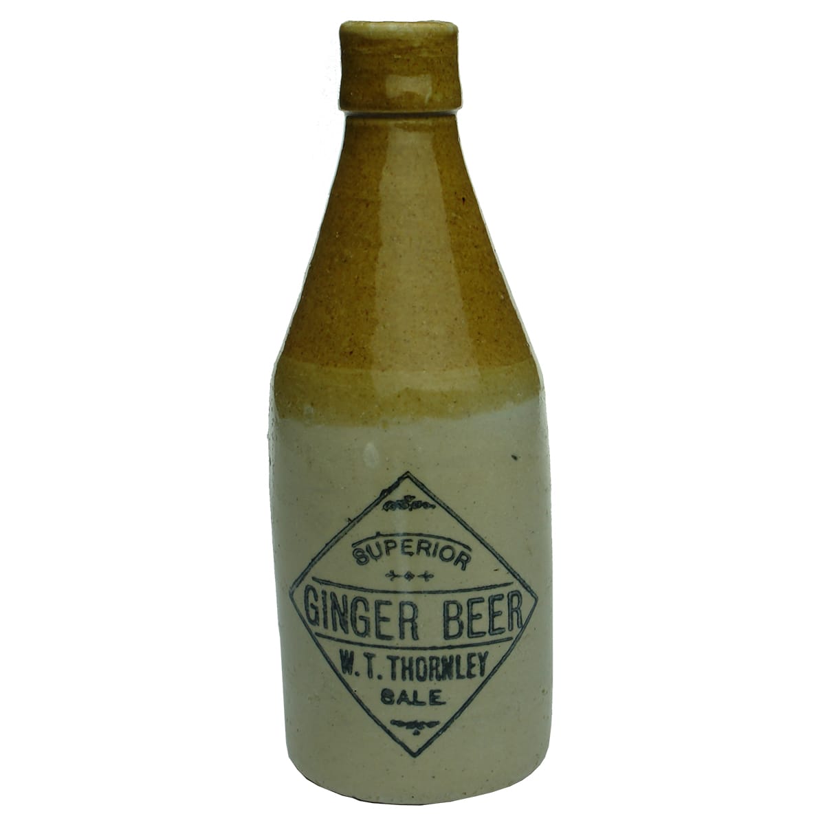 Ginger Beer. W. T. Thornley, Sale. Champagne. Tan Top. Pinnacle Brand. (Victoria)