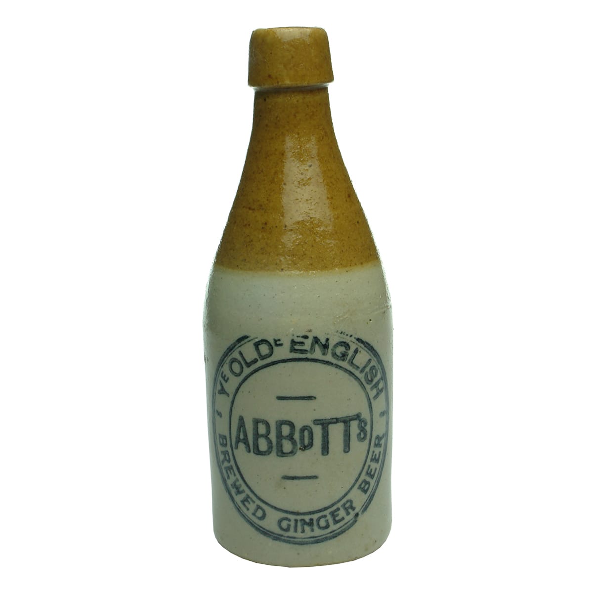 Ginger Beer.  Abbotts (Launceston).  Tan Top.  Champagne Shape.  10 oz. (Tasmania)