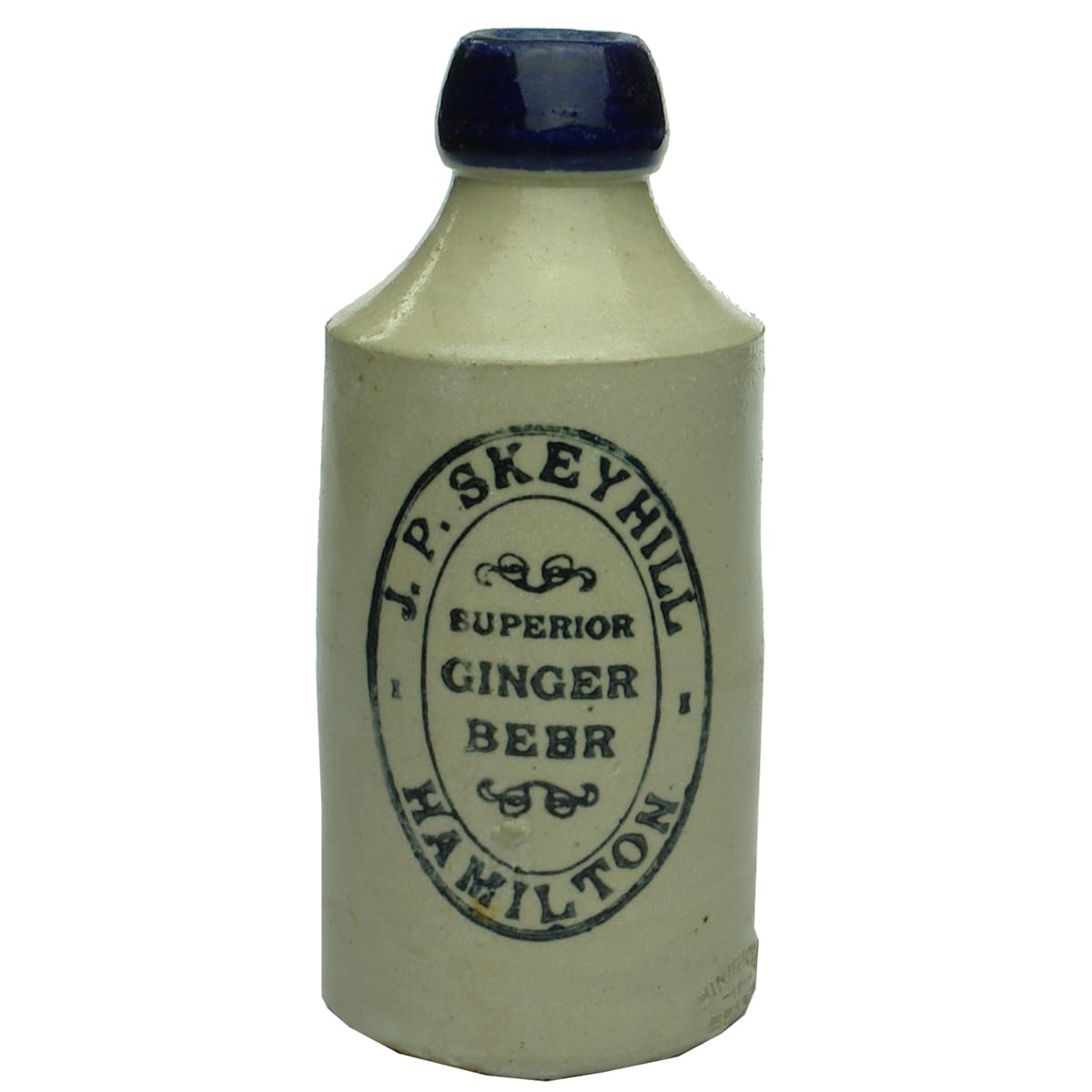 Ginger Beer.  J. P. Skeyhill, Hamilton.  Dump.  Blue Lip. (Victoria)