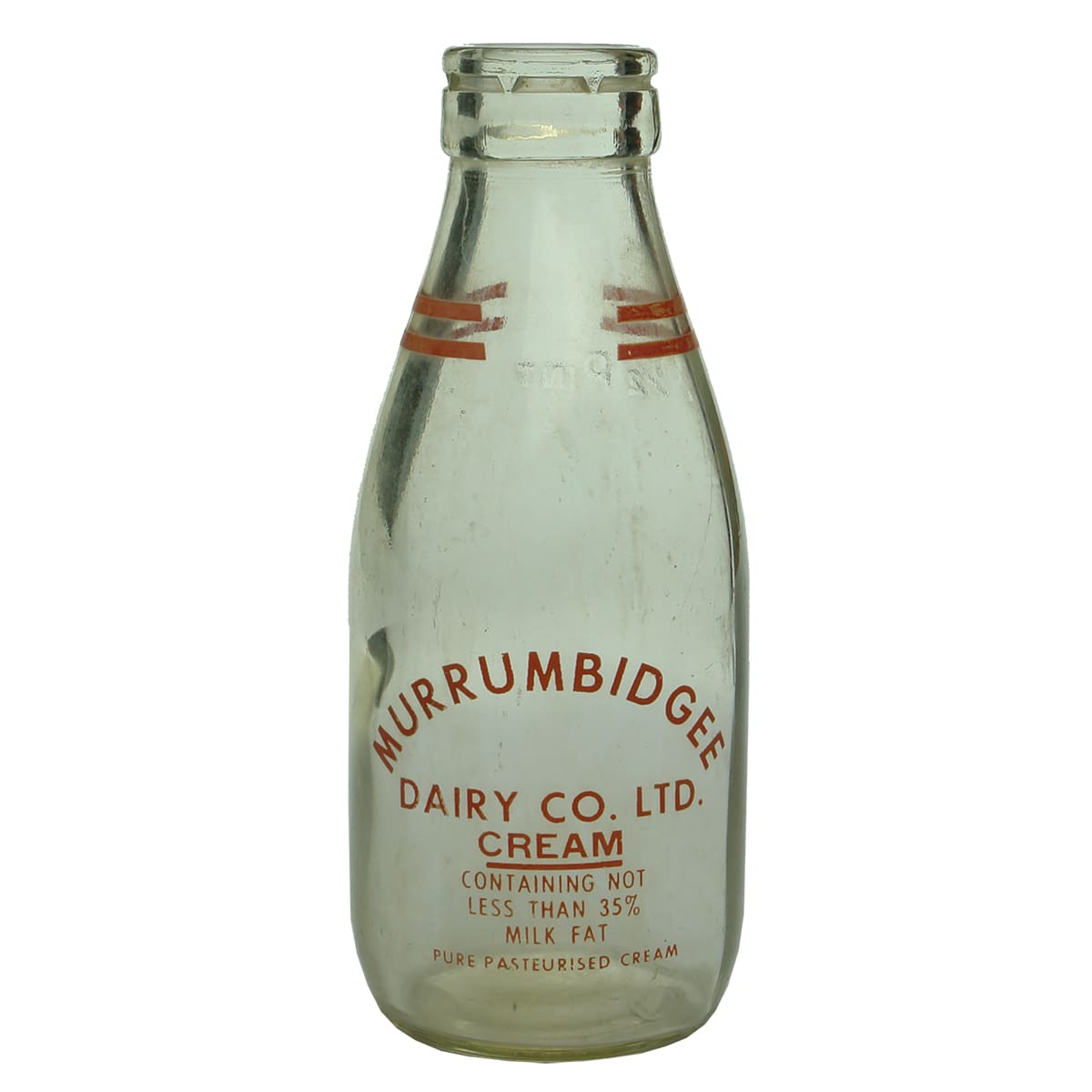 Cream. Murrumbidgee Dairy Co Ltd. Foil top. 1/2 Pint. (New South Wales)