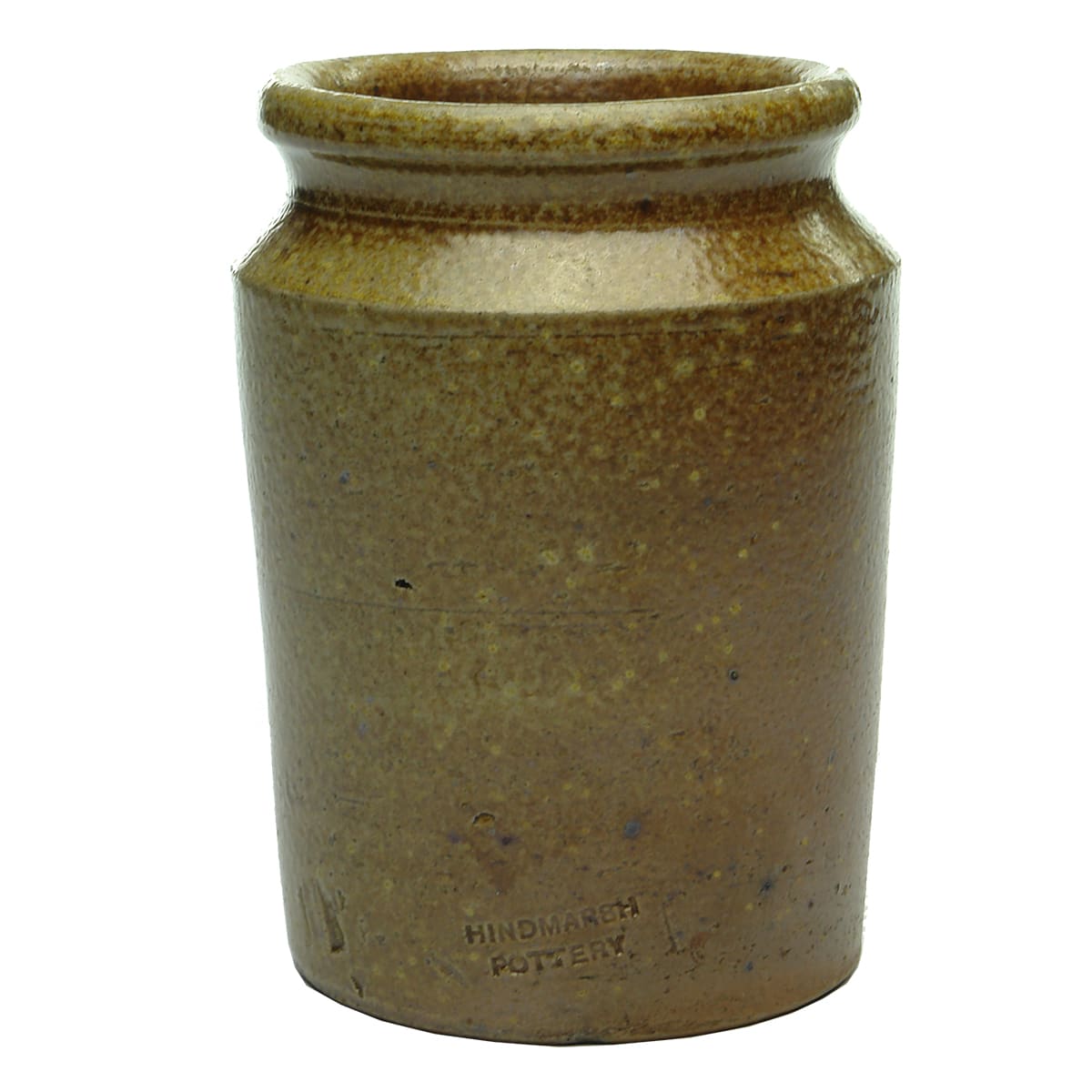 Salt Glaze Jam Jar. Hindmarsh Pottery. (South Australia)