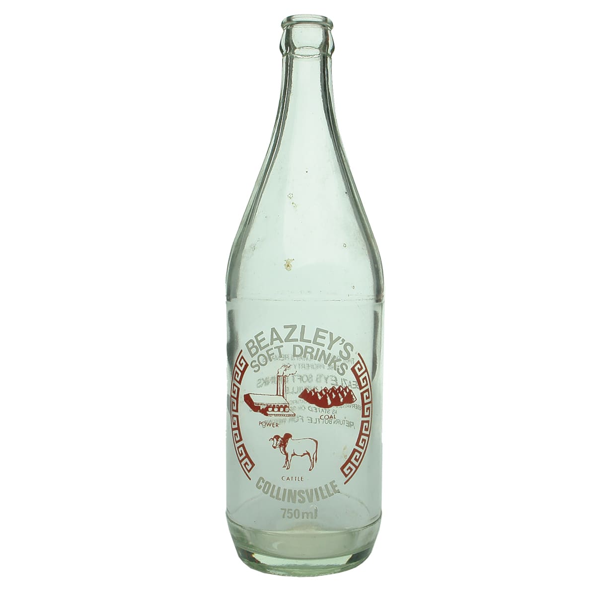 Crown Seal. Beazley's, Collinsville. Ceramic Label. 750 ml. (Queensland)