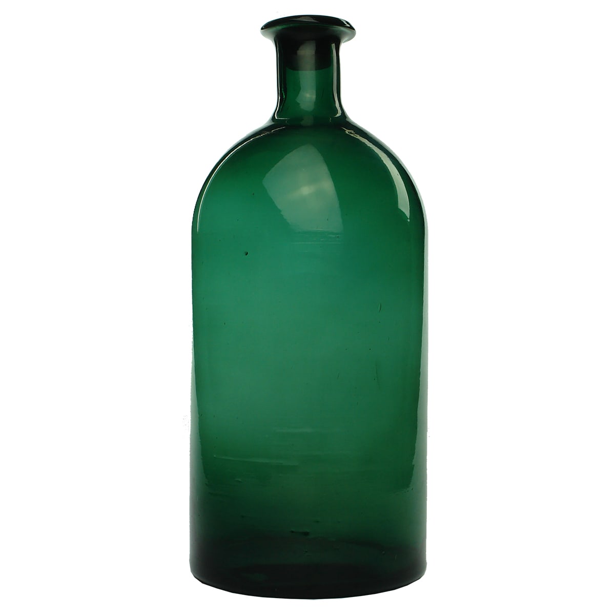 Large Glass Bottle. Emerald Green. Chemist? 1 Gallon.