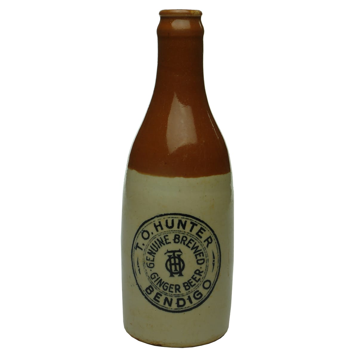 Ginger Beer. Hunter, Bendigo. Crown Seal. Red Top. 10 oz. (Victoria)