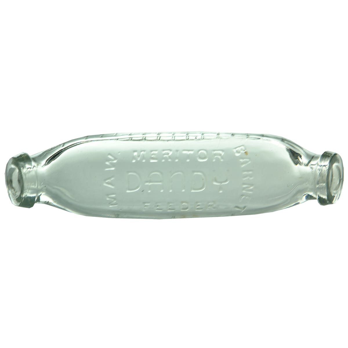 Baby Feeder. Maw Barnett Meritor Dandy Feeder. Clear.  2 oz.