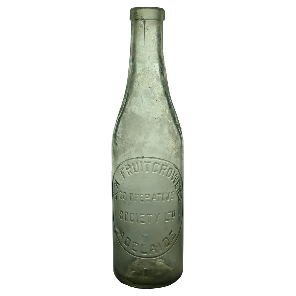 Sauce. S. A. Fruitgrowers Co-Operative Society Ltd, Adelaide. Clear. 13 oz. (South Australia)