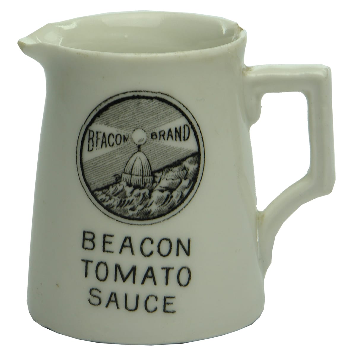 Sauce. Little Beacon Tomato Sauce Jug. (Geelong, Victoria)