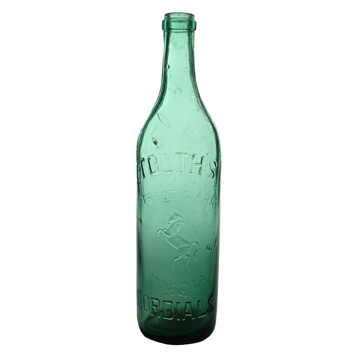 Cordial. Tooth's Invicta Cordials. Sydney. No base mark. Light Green. 26 oz. (New South Wales)