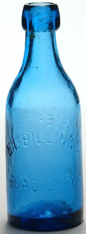 Billings Sacramento Cobalt Blob Top Soda