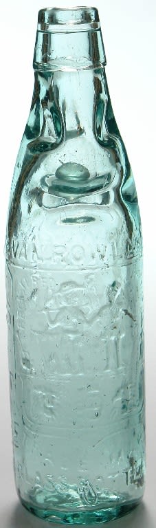 Rowlands Ballarat Melbourne Hills Patent Codd Bottle