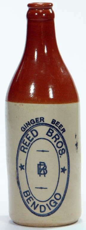 Reed Bros Bendigo Crown Seal Stoneware Ginger Beer