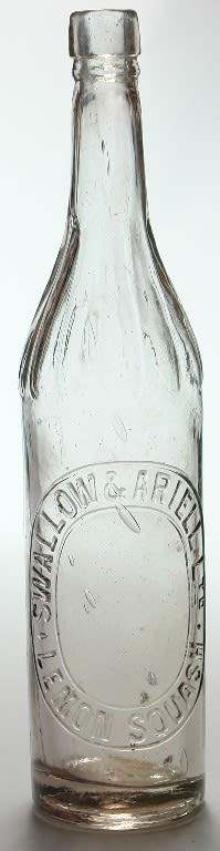 Swallow Ariell Lemon Squash Port Melbourne Cordial Bottle