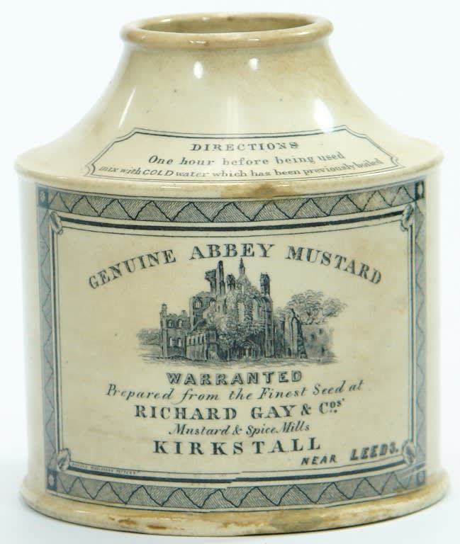 Richard Gay Kirkstall Abbey Mustard Ceramic Jar