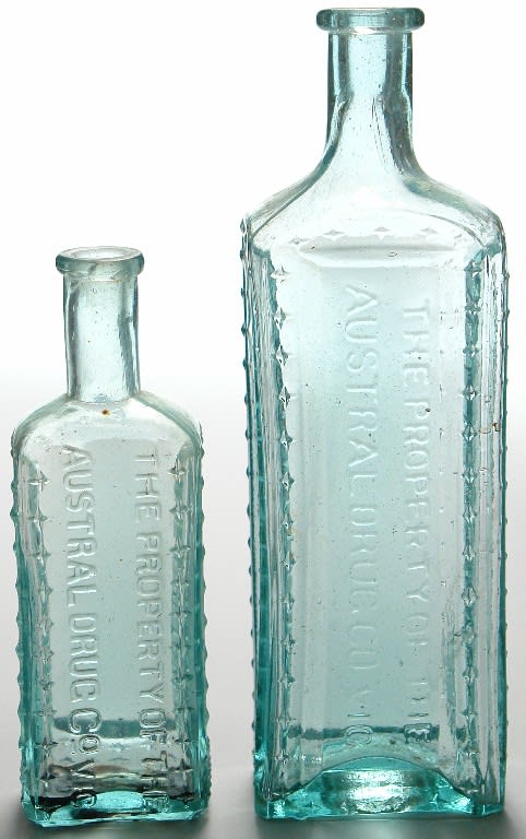 Austral Drug Co Phenyle Disinfectant Bottles