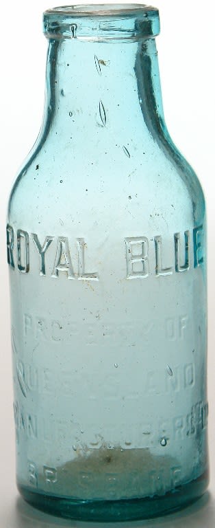 Royal Blue Queensland Manufacturers Brisbane Glass Jar