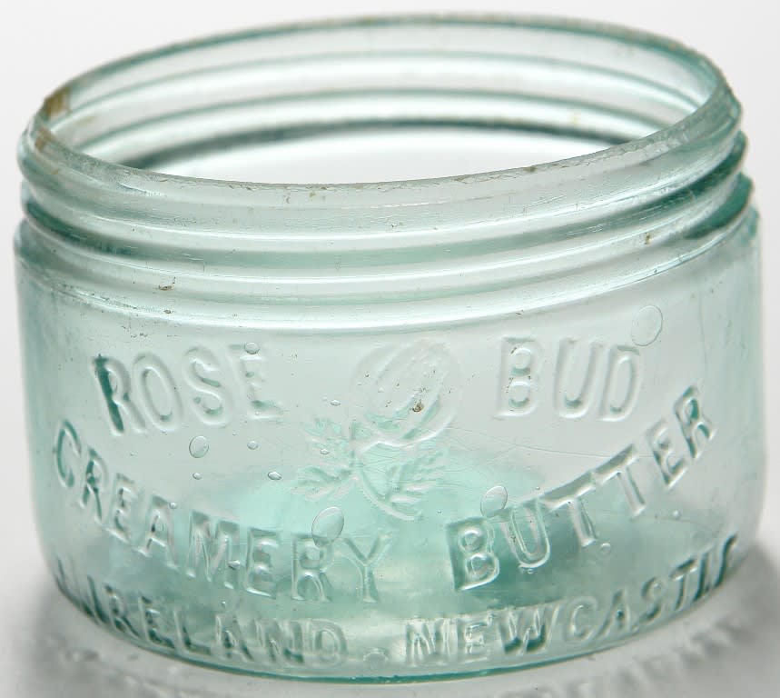 Rosebud Ireland Newcastle Creamery Butter Glass Jar