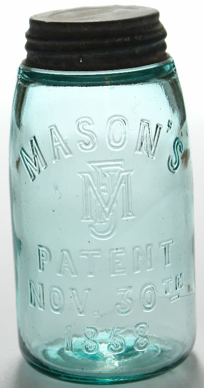 Masons MFJ Melbourne Glass Works Fruit Preserving Jar