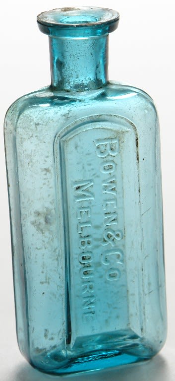 Bowen Melbourne Teal Green Chemist Bottle