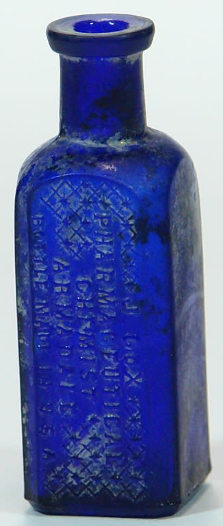 Cox Pharmaceutical Chemist Armadale Cobalt Blue Poison Bottle