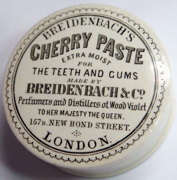 Breidenbachs Cherry Tooth Paste Pot Lid