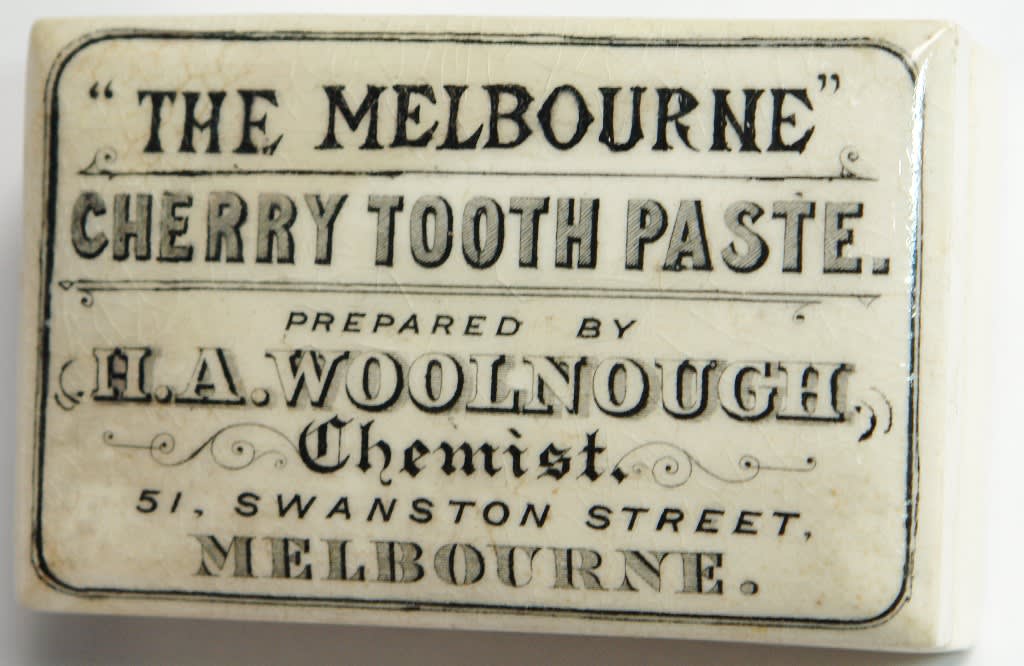 Woolnough The Melbourne Cherry Tooth Paste Pot Lid