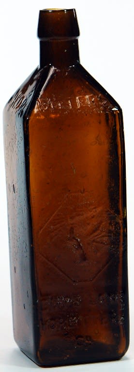Gippsland Hop Bitters Trood Health Purity Amber Glass Bottle